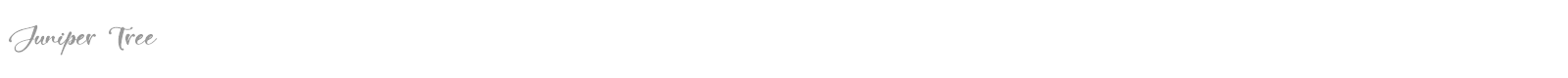 Juniper Tree font preview